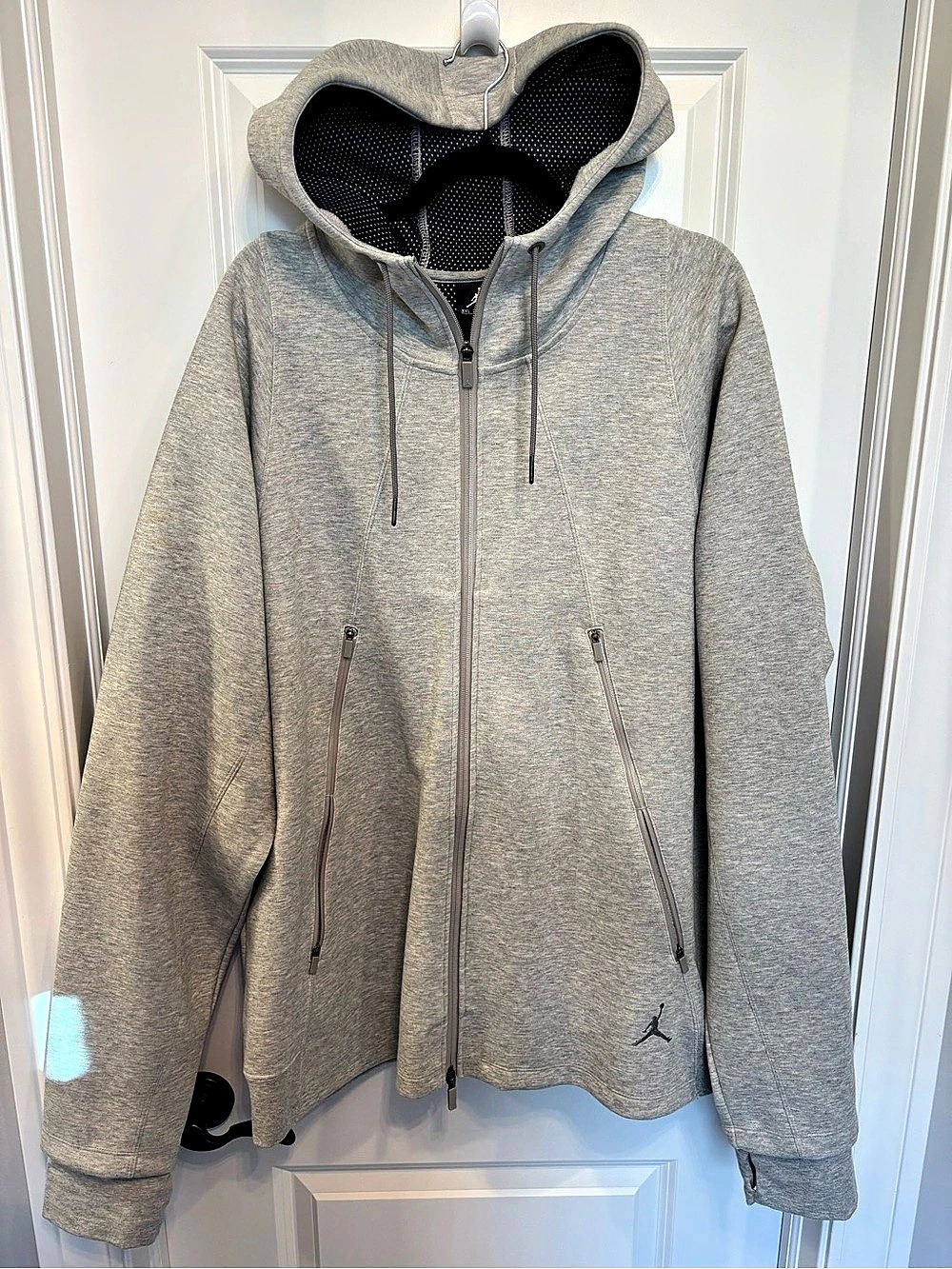 Jordan Men's Gray Hooded Performance Jacket 3XL